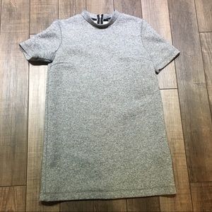 Heather gray short sleeve dress